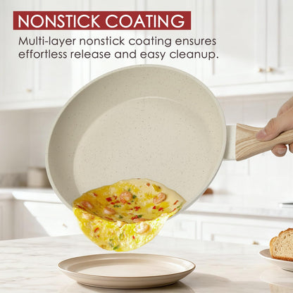 KIKCOINE Pots and Pans Set Non Stick 31 Piece Kitchen Non stick Cooking Cookware Sets